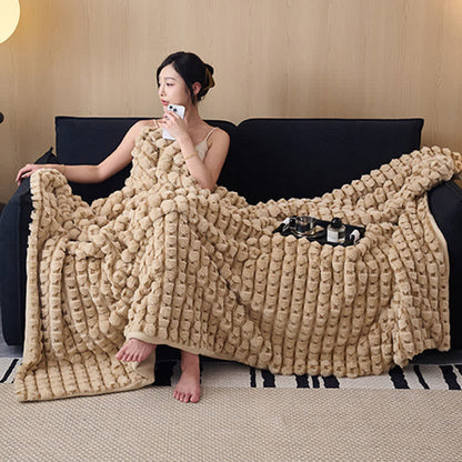 Moderne, luxuriöse Fleece-Überwurfdecke - image 5