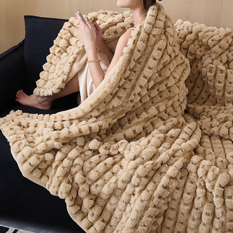 Moderne, luxuriöse Fleece-Überwurfdecke - image 7