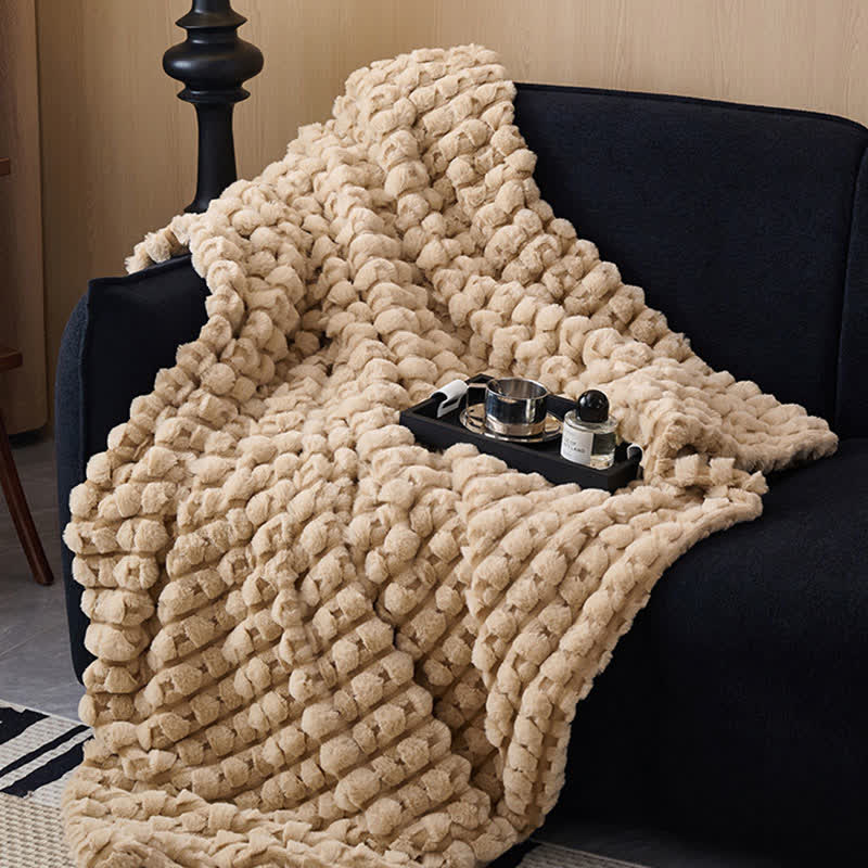 Moderne, luxuriöse Fleece-Überwurfdecke - image 8