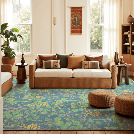Rutschfester, faltbarer Teppich „Lotus Pond“ - 61" x 96" - image 0