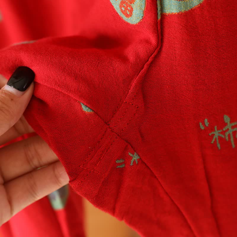 Pyjama-Set „Lucky Persimmon“ aus Baumwolle - image 13