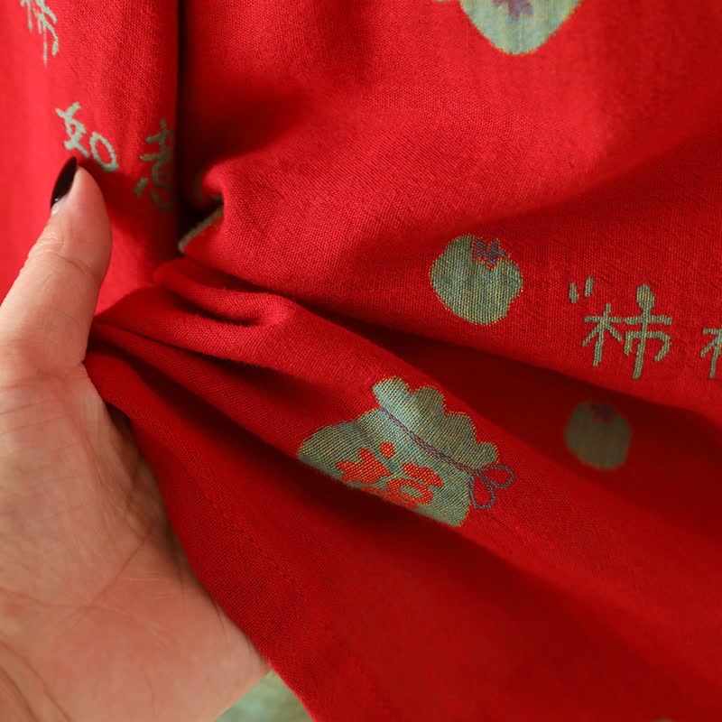 Pyjama-Set „Lucky Persimmon“ aus Baumwolle - image 10