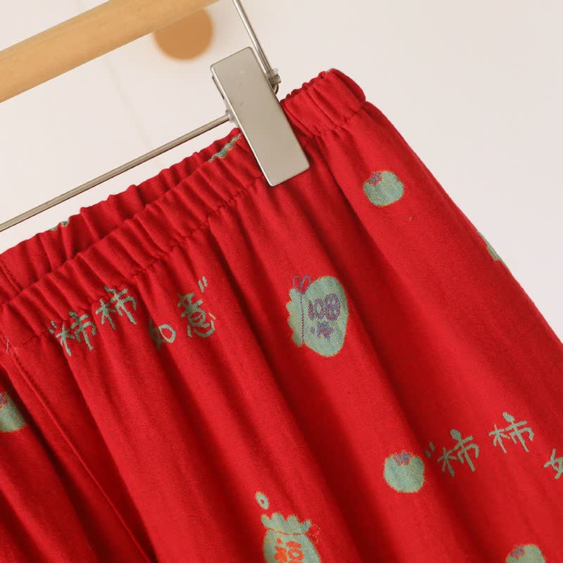Pyjama-Set „Lucky Persimmon“ aus Baumwolle - image 11