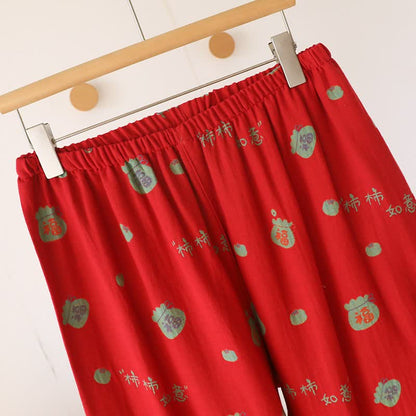 Pyjama-Set „Lucky Persimmon“ aus Baumwolle - image 12