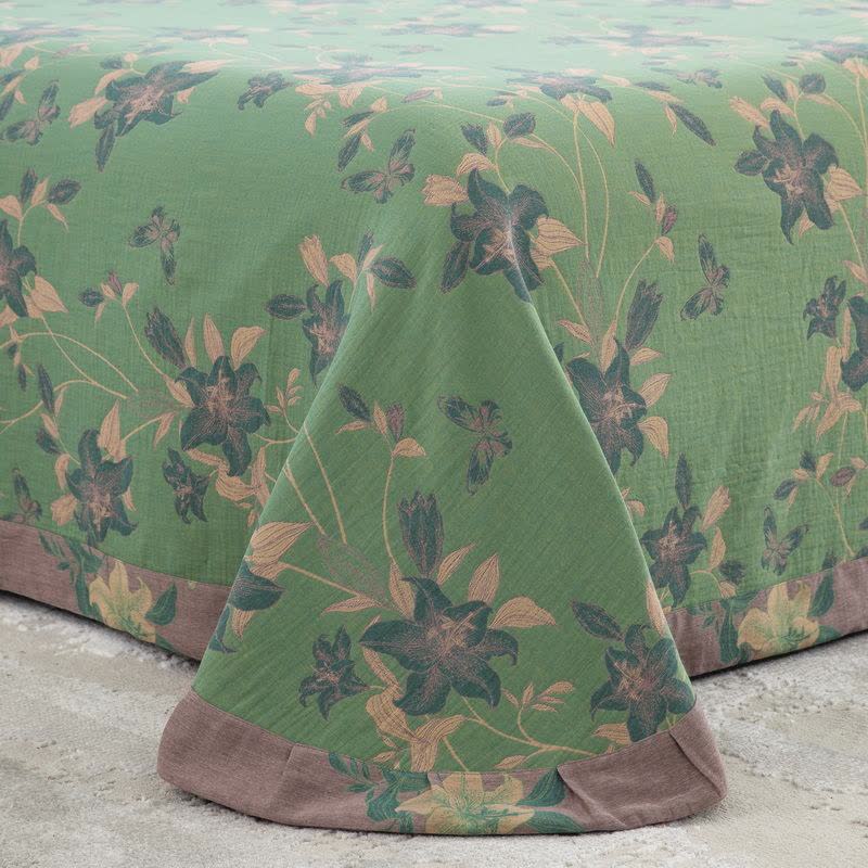 Elegantes Lily-Bettwäscheset aus Baumwollgaze (4-teilig) - image 7