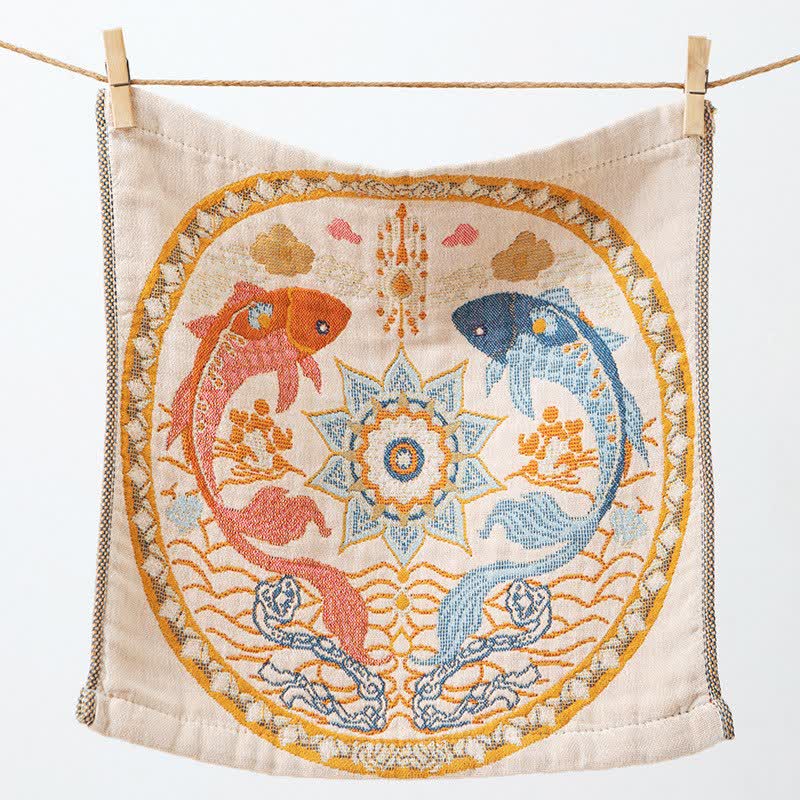 Saugfähiges Küchentuch aus Baumwolle im Vintage-Stil mit Blumenmuster - image 8