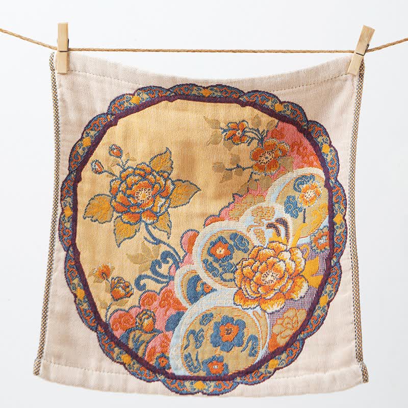 Saugfähiges Küchentuch aus Baumwolle im Vintage-Stil mit Blumenmuster - image 4