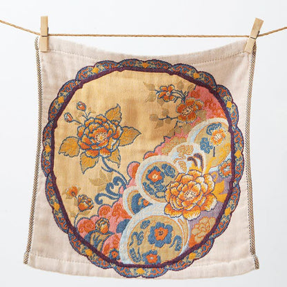 Saugfähiges Küchentuch aus Baumwolle im Vintage-Stil mit Blumenmuster - image 4