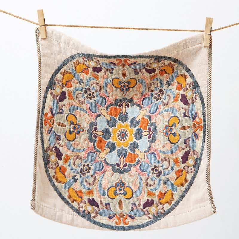 Saugfähiges Küchentuch aus Baumwolle im Vintage-Stil mit Blumenmuster - image 5