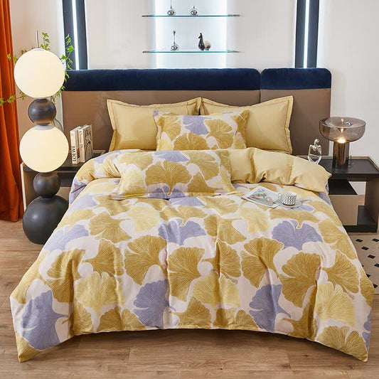 Wendbares Bettwäscheset im Ginkgoblatt-Stil (4-teilig) - 220cm x 240cm - image 0