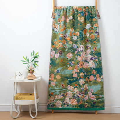 Retro saugfähiges Badetuch aus Baumwollgaze - B - 80 cm x 160 cm - image 3