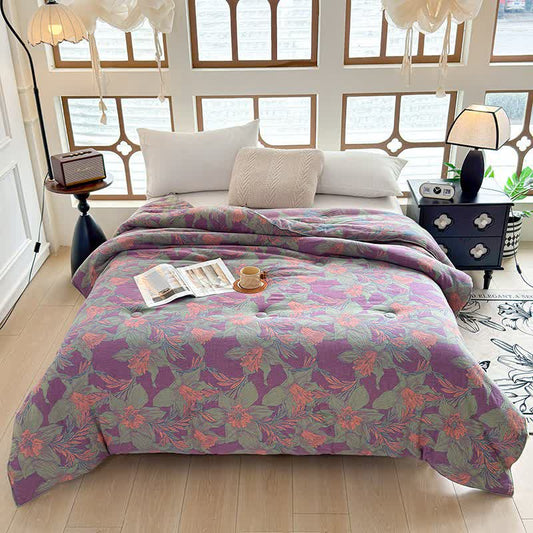 Lily Baumwoll-Doppelgaze-Steppdecke - Winterquilt - 220cm x 240cm - image 0