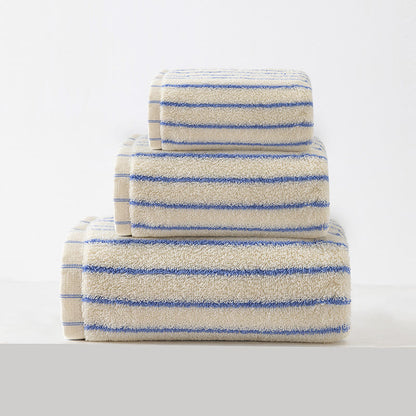 Set aus weichen Badetüchern aus reiner Baumwolle - Weiß - 3er-Set - 34 cm x 34 cm+34 cm x 74 cm+70 cm x 140cm - image 11