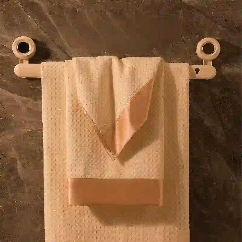 Badetuchset aus Satin mit Waffelmuster (2er-Pack) - image 1