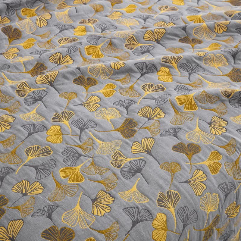 Steppdecke aus Bio-Baumwolle mit Ginkgo Biloba - image 48