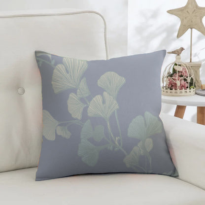 Quadratische Kissenbezüge aus Baumwoll-Jacquard mit Ginkgoblättern (2 Stück) - image 5