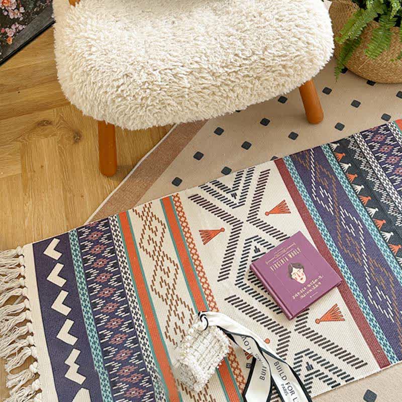 Boho Triba Baumwoll-Leinen-Funktionsmatte - image 1