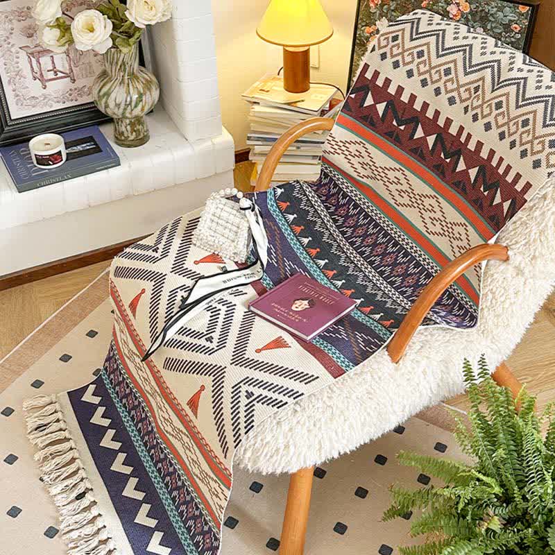 Boho Triba Baumwoll-Leinen-Funktionsmatte - image 2