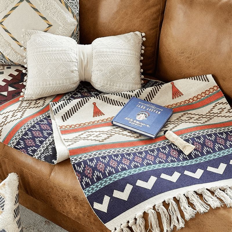 Boho Triba Baumwoll-Leinen-Funktionsmatte - image 5