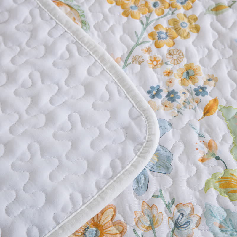 Gestepptes Bettwäscheset aus Baumwolle mit Blumenmuster und Paisleymuster (3-teilig) - image 7