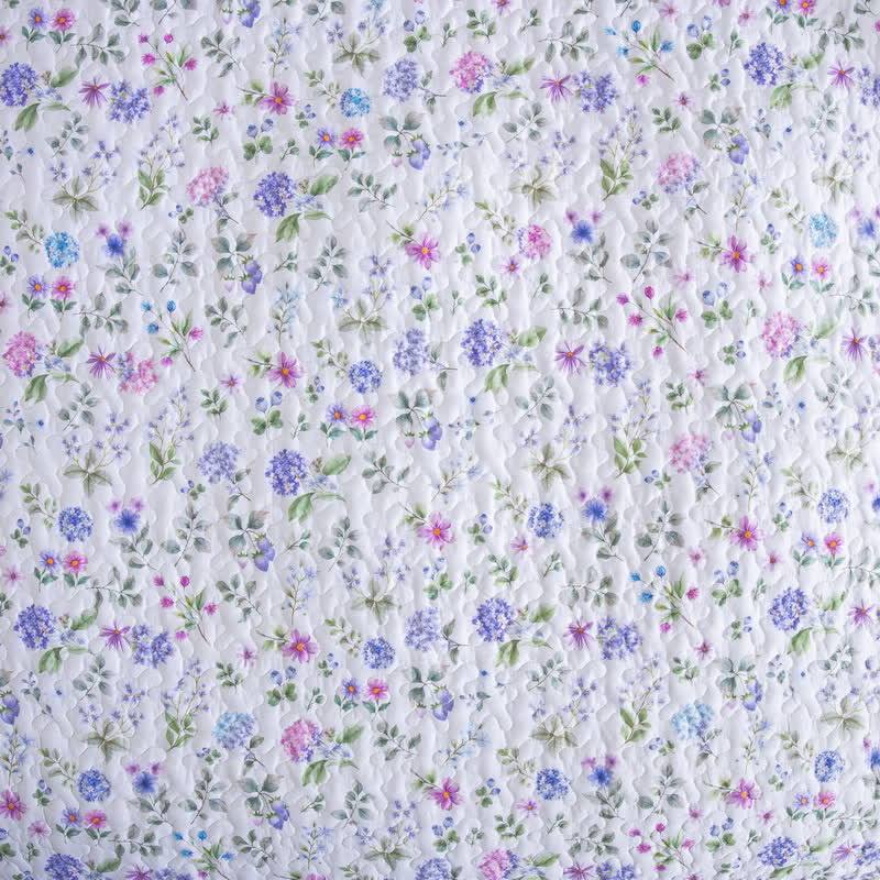 Gestepptes Tagesdeckenset aus Baumwolle mit Blumenmuster (3-teilig) - image 5