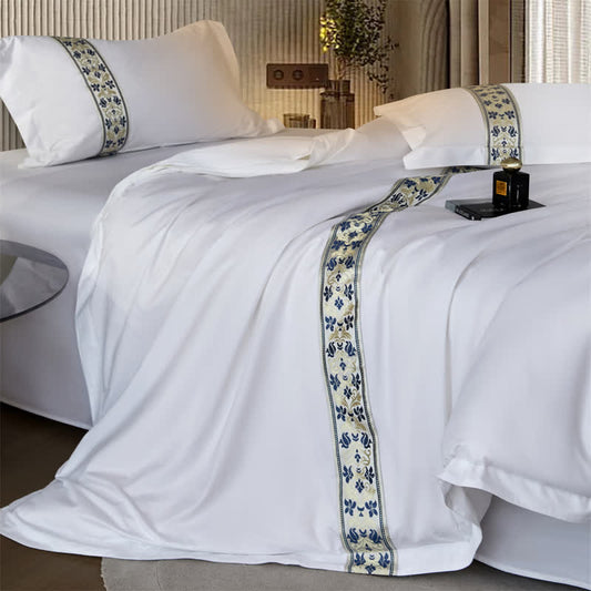 Schlichtes Bettbezug-Set im mediterranen Stil (3-teilig) - König - image 0
