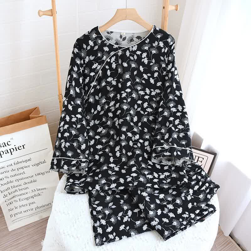 Silk Tree Flower Nachtwäsche aus natürlicher Baumwolle - Loungewear - XL - image 0