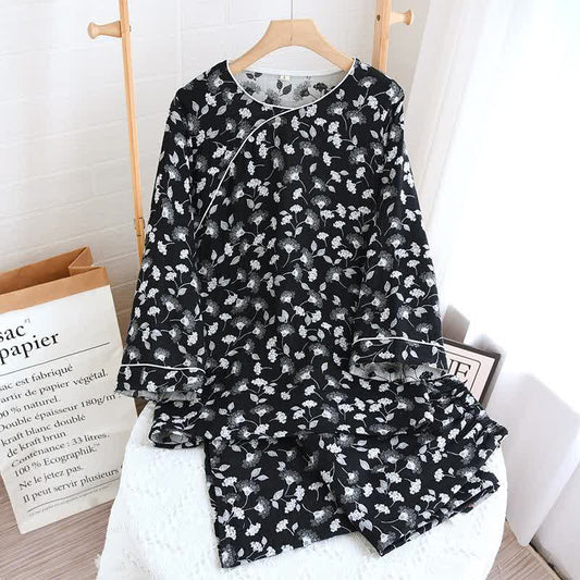 Silk Tree Flower Nachtwäsche aus natürlicher Baumwolle - Loungewear - XL - image 0