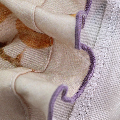 Loungewear-Set aus Baumwollgaze mit Blatt- und Fruchtmuster - image 3