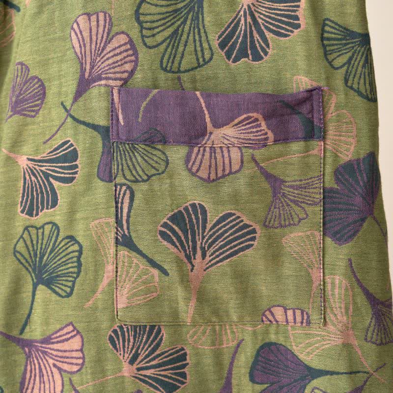 Kimono-Bademantel aus Ginkgo-Biloba-Baumwolle - image 19