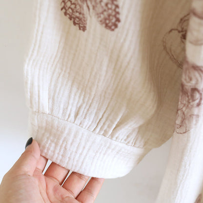 Schmetterling Hanfu inspiriertes Baumwollgaze-Nachthemd - image 7