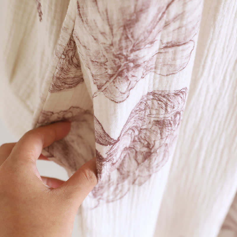 Schmetterling Hanfu inspiriertes Baumwollgaze-Nachthemd - image 8