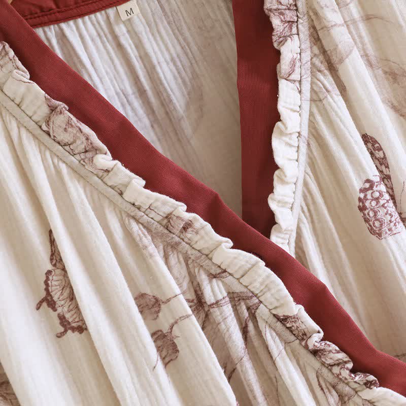 Schmetterling Hanfu inspiriertes Baumwollgaze-Nachthemd - image 3