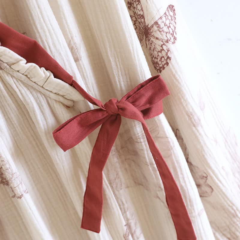 Schmetterling Hanfu inspiriertes Baumwollgaze-Nachthemd - image 6