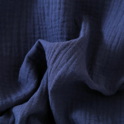 Unisex Minimalistischer Kimono-Bademantel aus Baumwollgaze - image 8