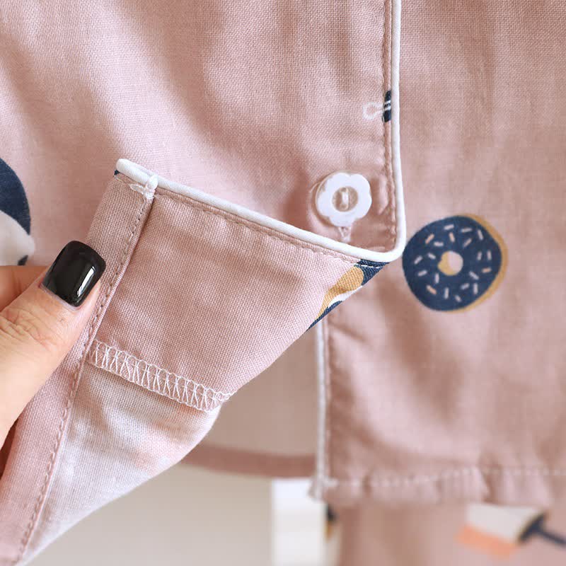 Passendes Loungewear-Set aus Baumwolle mit Cartoon-Katze - image 9
