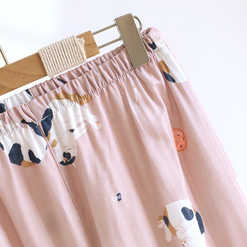Passendes Loungewear-Set aus Baumwolle mit Cartoon-Katze - image 14