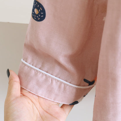 Passendes Loungewear-Set aus Baumwolle mit Cartoon-Katze - image 2