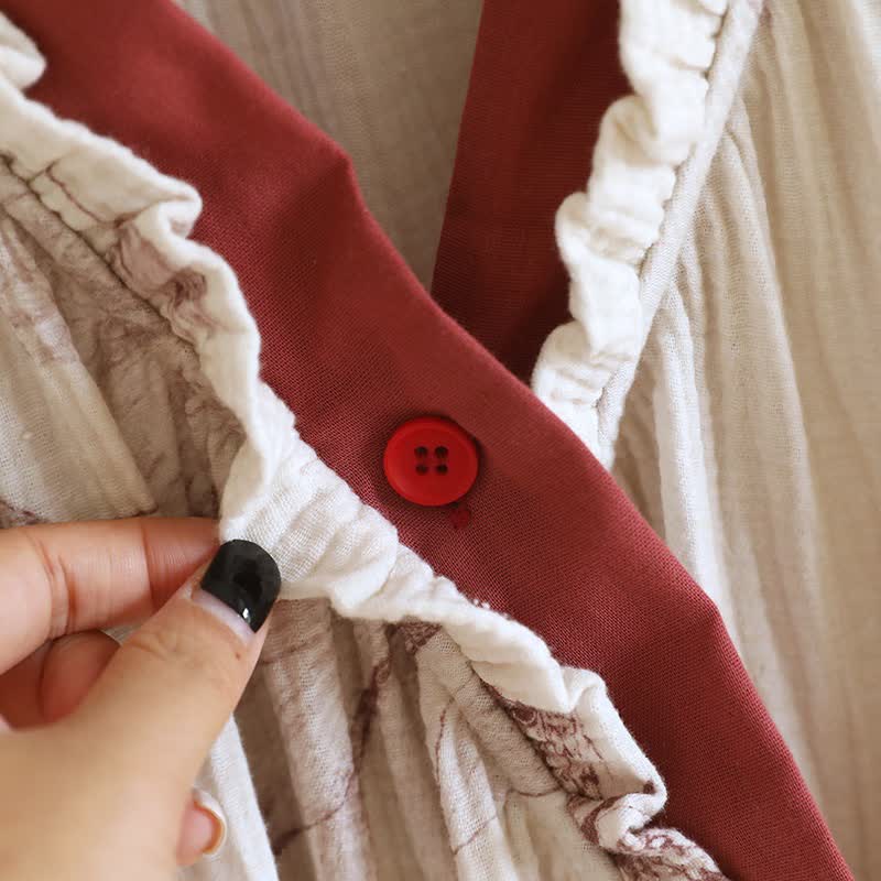 Schmetterling Hanfu inspiriertes Loungewear-Set aus Baumwolle - image 2