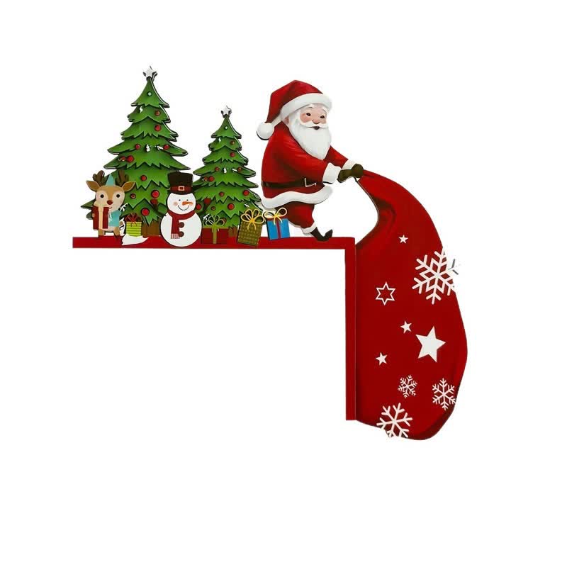 Weihnachtsmann Weihnachtsbaum Tür Eckdekoration - image 7