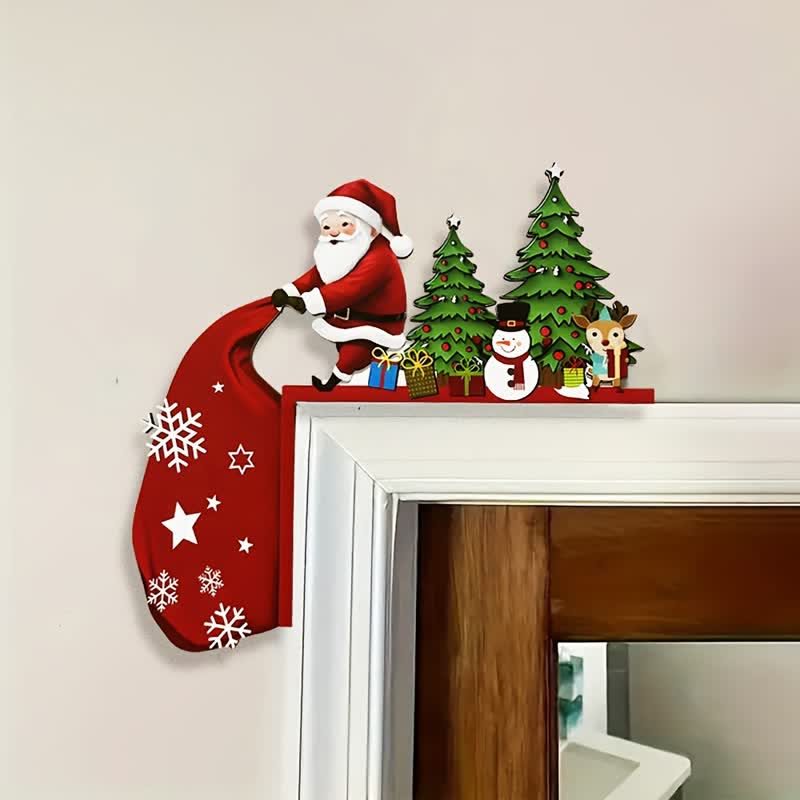 Weihnachtsmann Weihnachtsbaum Tür Eckdekoration - Links - 4 STÜCKE - image 10