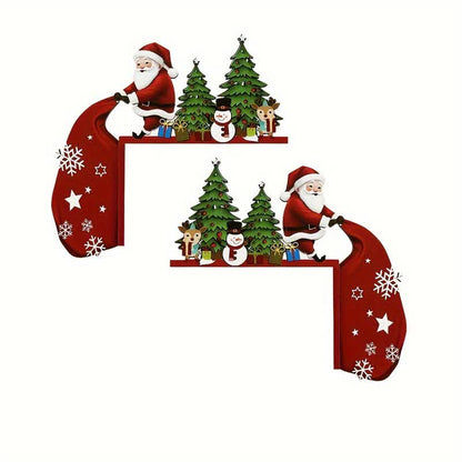 Weihnachtsmann Weihnachtsbaum Tür Eckdekoration - image 5