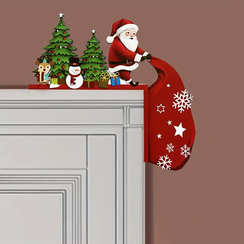 Weihnachtsmann Weihnachtsbaum Tür Eckdekoration - image 6