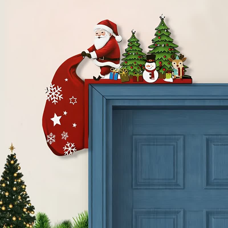 Weihnachtsmann Weihnachtsbaum Tür Eckdekoration - image 9