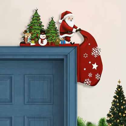 Weihnachtsmann Weihnachtsbaum Tür Eckdekoration - image 3