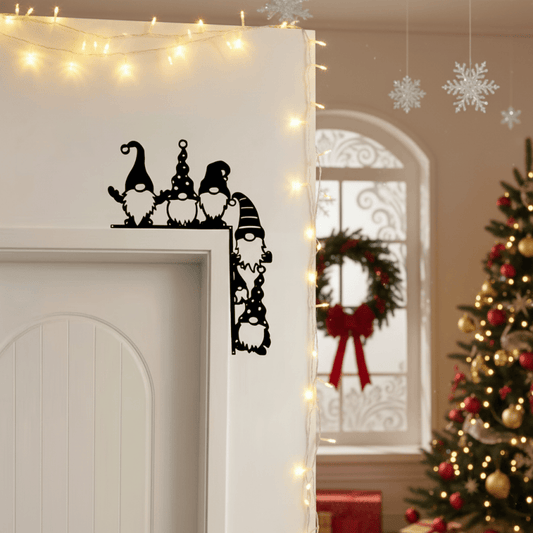 Wunderlicher Wichtel-Weihnachts-Tür-Eck-Dekor - 4 STÜCKE - image 0