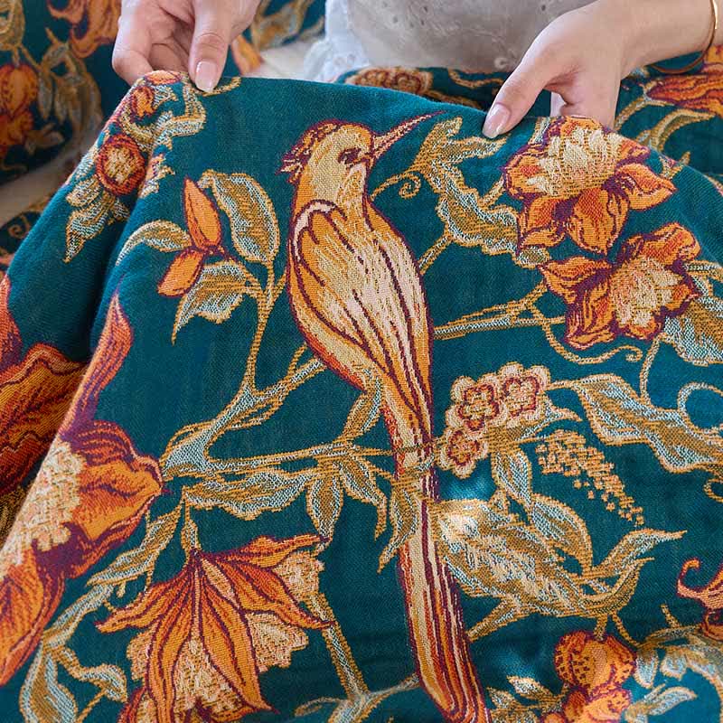 Luxuriöse, florale Baumwoll-Quastendecke - image 10