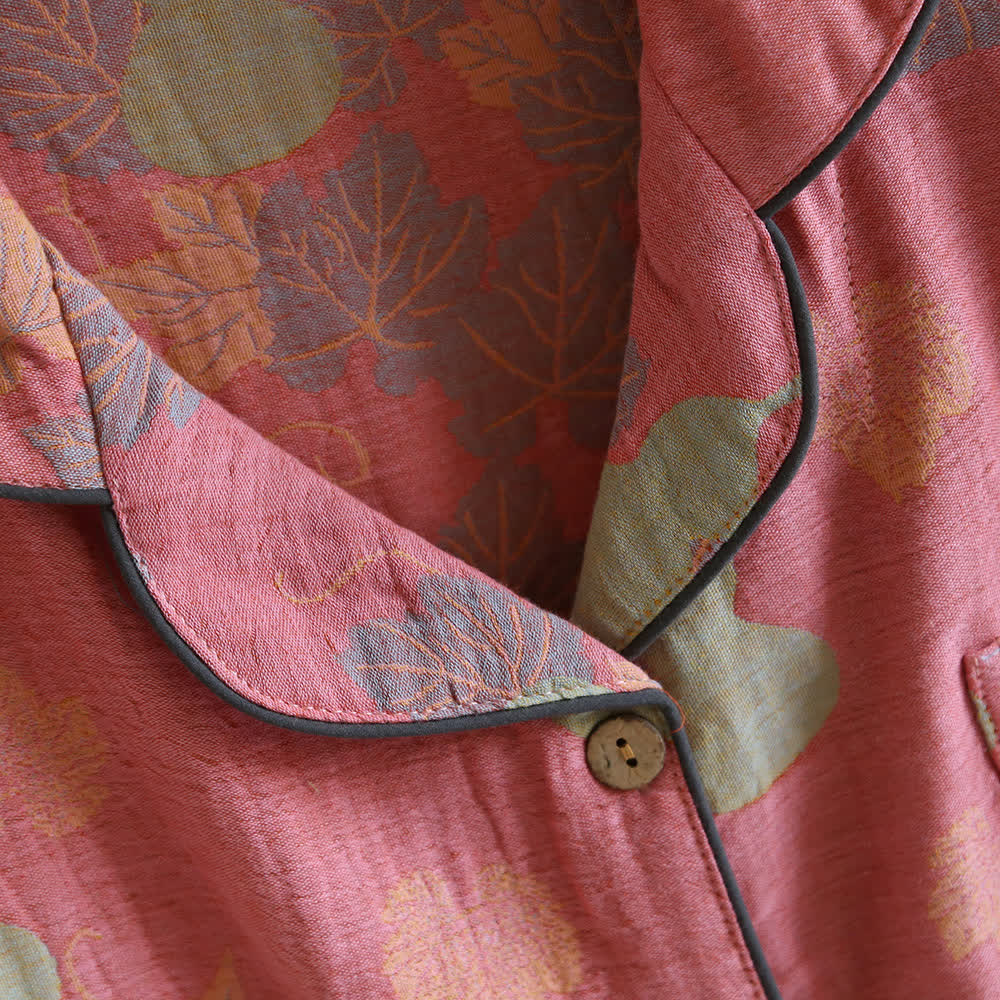 Gourd Cotton Langarm-Pyjama-Set - image 4