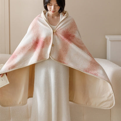 Kuschelige, tragbare Schaldecke mit Kapuze - Rosa - 100cm x 140cm - image 21