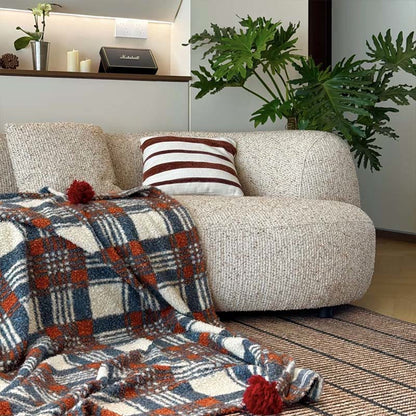 Doppelseitige Decke mit Weihnachtskaro - image 1